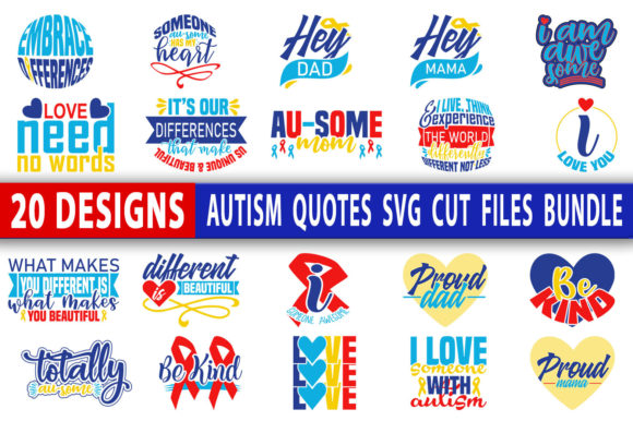 Autism Quotes SVG Design Bundle Review for Real Embroidery Projects