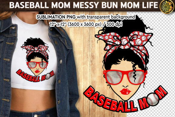 Baseball Mom Messy Bun Sport Review for Real Embroidery Projects